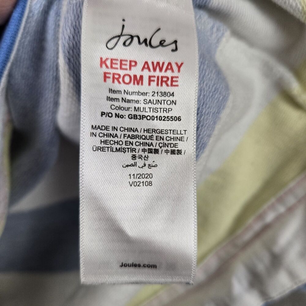 Womens Joules Saunton Funnel Neck Sweater Size 10 White Multi-Color Striped - Picture 4 of 8